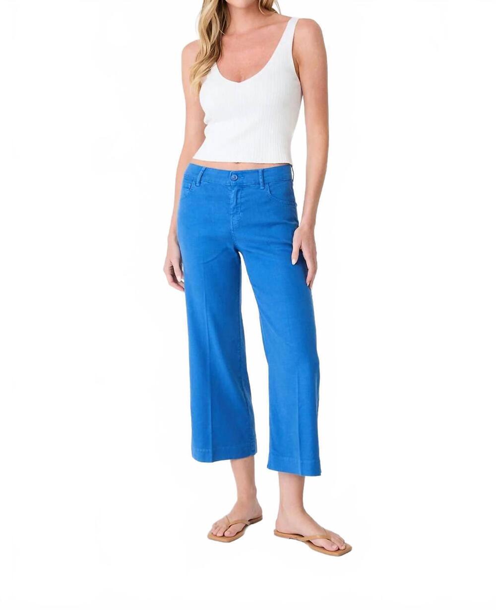 NEW LEVEL99 annabelle crop wide leg pants in blue bell